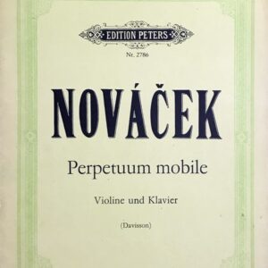 ノヴァーチェク 常動曲（無窮動） (ヴァイオリン+ピアノ) 輸入楽譜 Novacek perpetuum Mobile 洋書