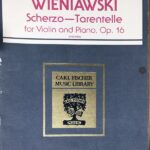 ヴィエニャフスキ スケルツォ・タランテラ Op.16 (バイオリン+ピアノ) 輸入楽譜 Wieniawski Scherzo-Tarantelle Op. 16 洋書
