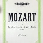 モーツァルト 12のやさしい二重奏曲 K.V.487 (2バイオリン) 輸入楽譜 Mozart 12 Leichte Duos K.487 洋書
