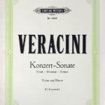 ヴェラチーニ ソナタ E minor (バイオリン+ピアノ) 輸入楽譜 Veracini Konzert-Sonate E minor 洋書