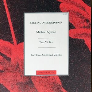 マイケル・ナイマン 二重奏曲 (2ヴァイオリン) 輸入楽譜 Nyman Two Violins (For Two Amplified Violins) 洋書