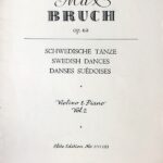 ブルッフ スウェーデン風舞曲 Op.63 第2巻 (バイオリン+ピアノ) 輸入楽譜 Bruch Swedish Dances Op.63 Vol.2 洋書