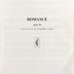 サン＝サーンス ロマンス Op.36 (ホルンまたはチェロとピアノ) 輸入楽譜 Camille Saint-Sa?ns Romance Opus 36 洋書