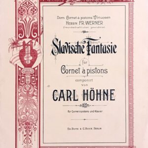 ヘーネ スラヴ幻想曲 (トランペット+ピアノ) 輸入楽譜 Carl Hohne Slavische Fantasie 洋書