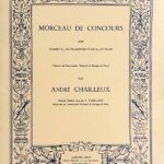 シャイユー 演奏会用小品  (コルネット/トランペット+ピアノ) 輸入楽譜 Chailleux Morceau de Concours 洋書