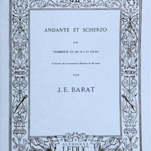 バラ アンダンテとスケルツォ (トランペット+ピアノ) 輸入楽譜 Barat Andante et Scherzo 洋書