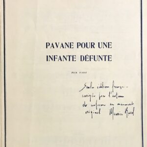 ラヴェル 亡き王女のためのパヴァーヌ (ピアノ・ソロ) 輸入楽譜 ravel Pavane pour une infante defunte pour piano 洋書