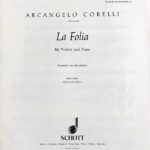 コレッリ ラ・フォリア  (ヴァイオリン,ピアノ) 輸入楽譜 CORELLI La Follia 洋書