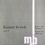 スクリャービン ピアノ協奏曲 嬰ヘ短調 Op.20 (2台ピアノ) 輸入楽譜 SCRIABIN Konzert Fis-moll Op.20 洋書