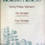 テレマン 4つのソナタ (リコーダー+通奏低音) 輸入楽譜 Georg Philipp Telemann Vier Sonaten 洋書 Hortus Musicus