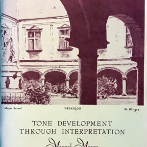 マルセル・モイーズ 解釈を通しての音の発展 (フルート 教則本) 輸入楽譜 Marcel Moyse Tone Development Through Interpretation 洋書