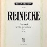 ライネッケ ライネッケ フルート協奏曲 ニ長調 (フルート+ピアノ) 輸入楽譜 Reinecke Konzert fur Flote und Orchester D-dur 洋書