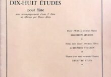 ベルビギエ 18の練習曲 (フルート教則本) 輸入楽譜 Berbiguier Dix-Huit ?tudes 洋書