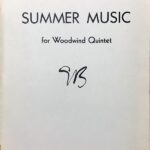 バーバー サマー・ミュージック (木管五重奏) 輸入楽譜 Samuel Barber Summer Music 洋書