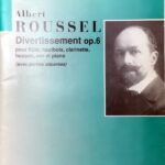 アルベール・ルーセル ディヴェルティメント 作品6 (木管六重奏曲) 輸入楽譜 Albert Roussel Divertissement Op.6 洋書
